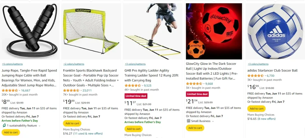 soccer training equipment