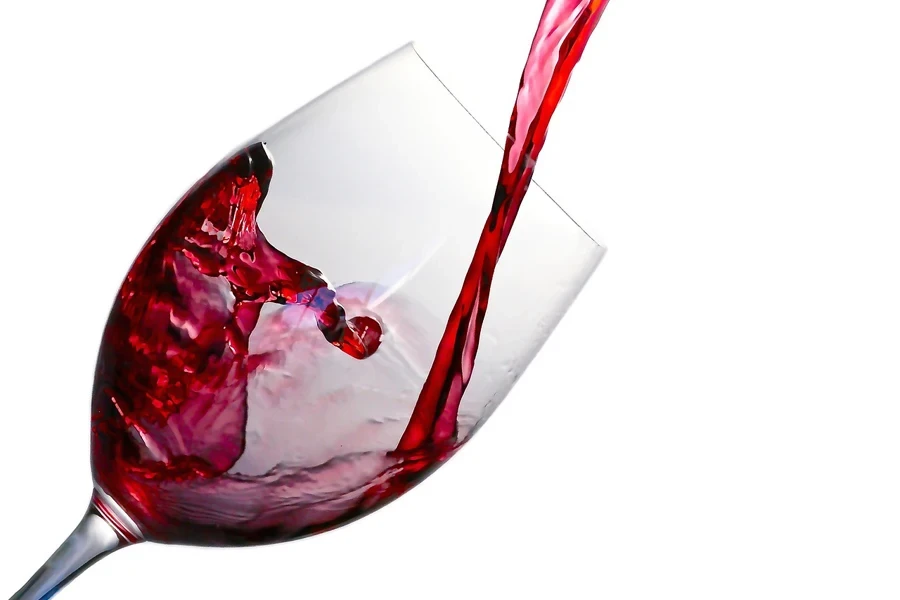 the red wine glass