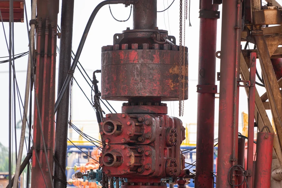 A blowout preventer for oil drilling