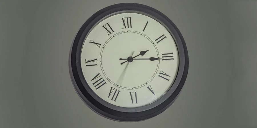 A clock with roman numerals