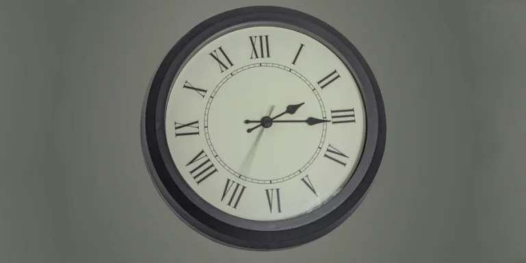 A clock with roman numerals