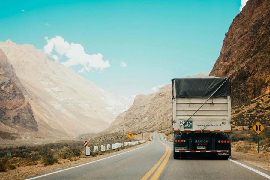 A truck that would use brake drums