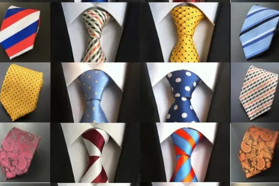 Black and Red Solid Men’s Ties for Weddings