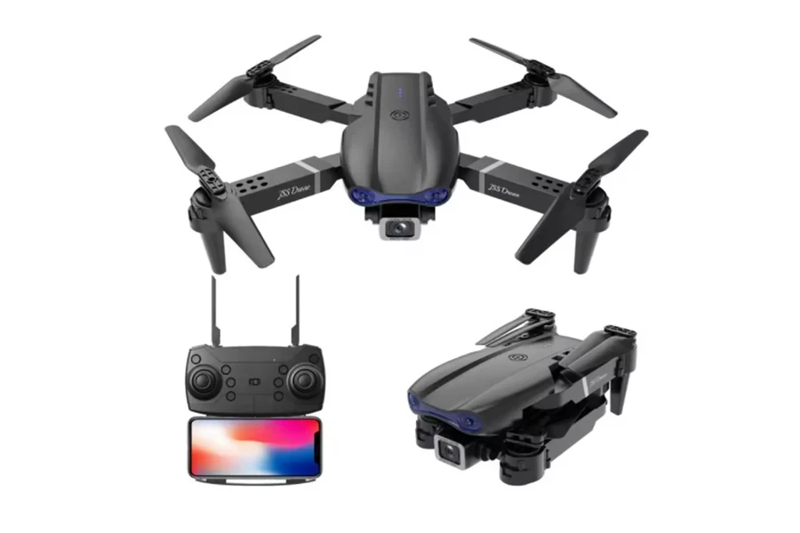 E99 PRO RC Drone 4K HD Dual Camera, WiFi FPV, Foldable