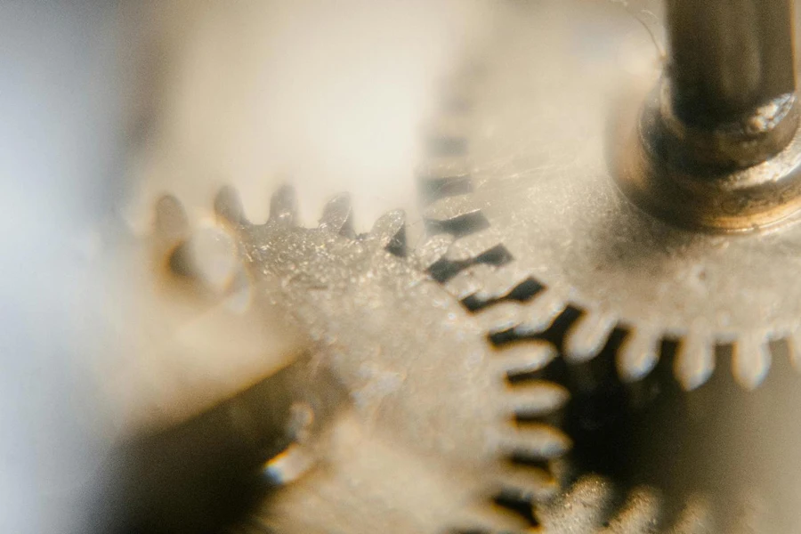 Gears in Clock Mechanism