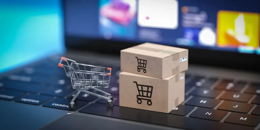 Items purchased through online shopping are delivered