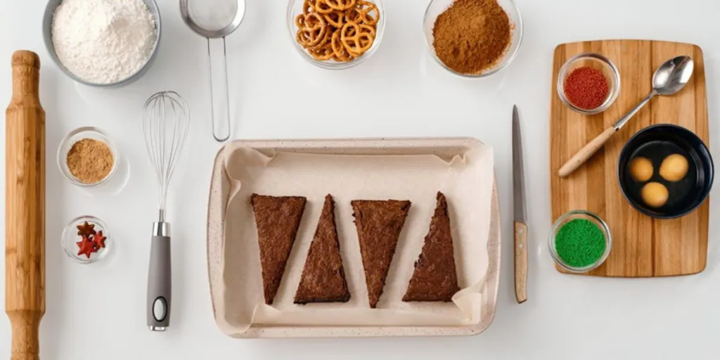 Multiple baking tools and supplies on a white table