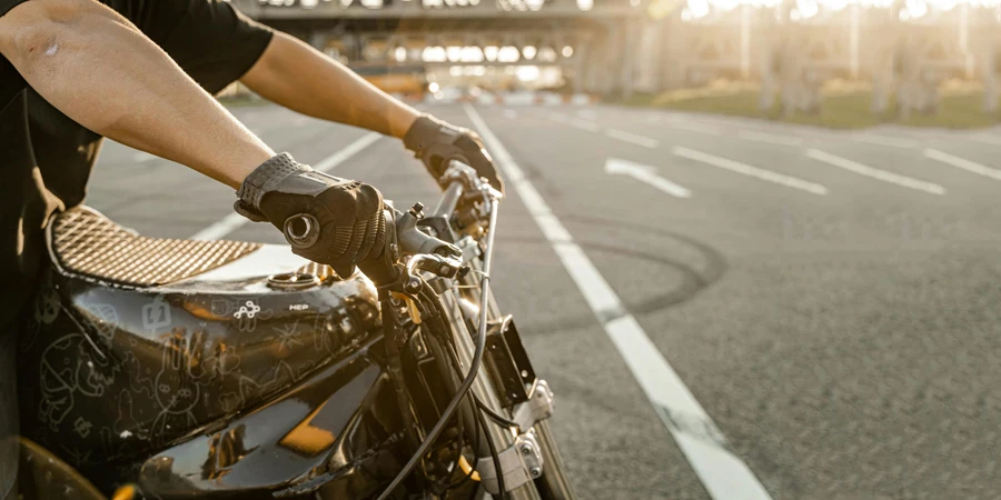 Person Riding a Motorcycle