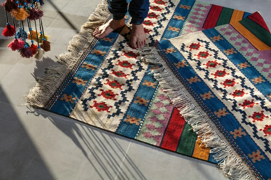 Rugs made of natural fibers