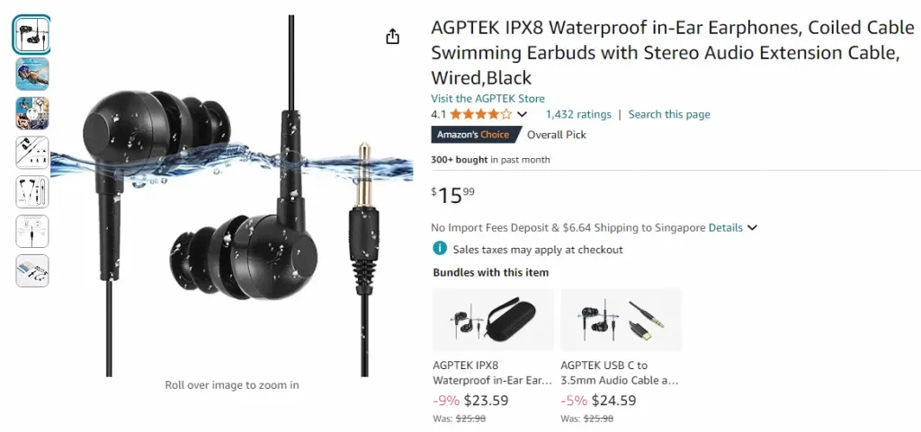 Screenshot of this product in Amazon