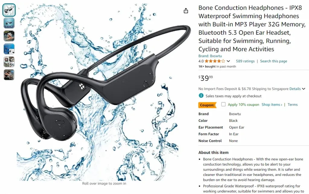 Screenshot of this product in Amazon