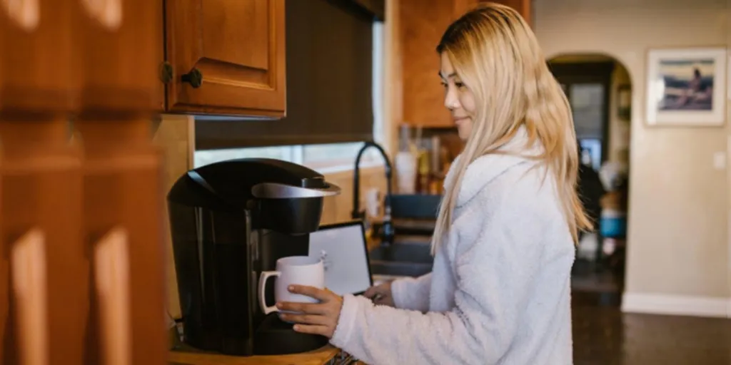 Single-serve coffee makers are becoming more common at home