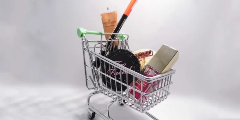 a cart full of products bought online