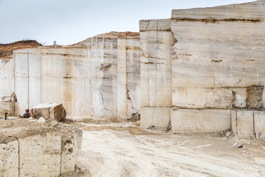 a travertine stone quarry