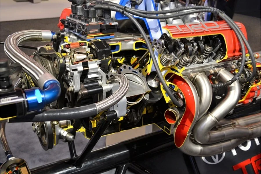 a turbo engine for a racing car