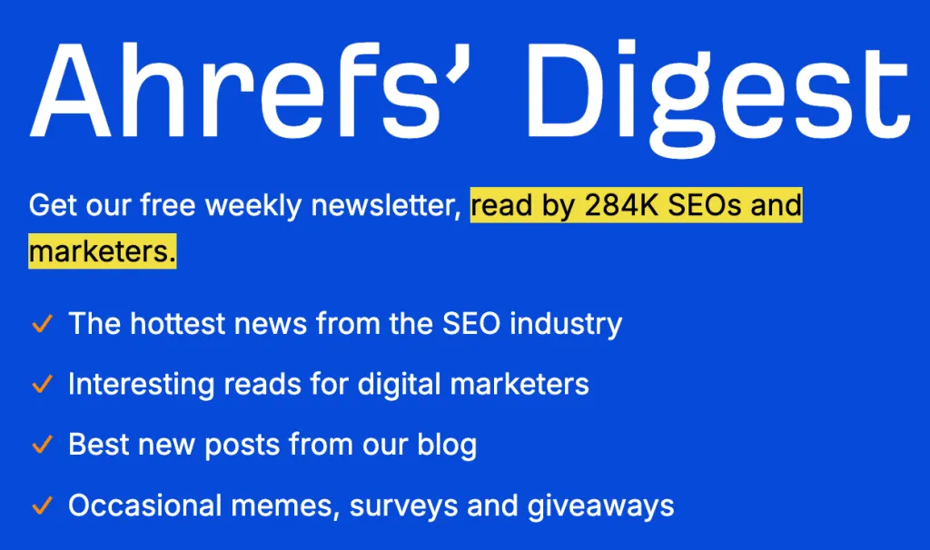 ahrefs digest