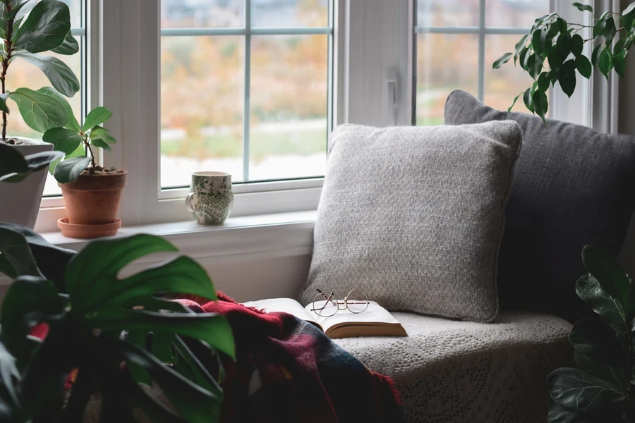 cozy reading nook