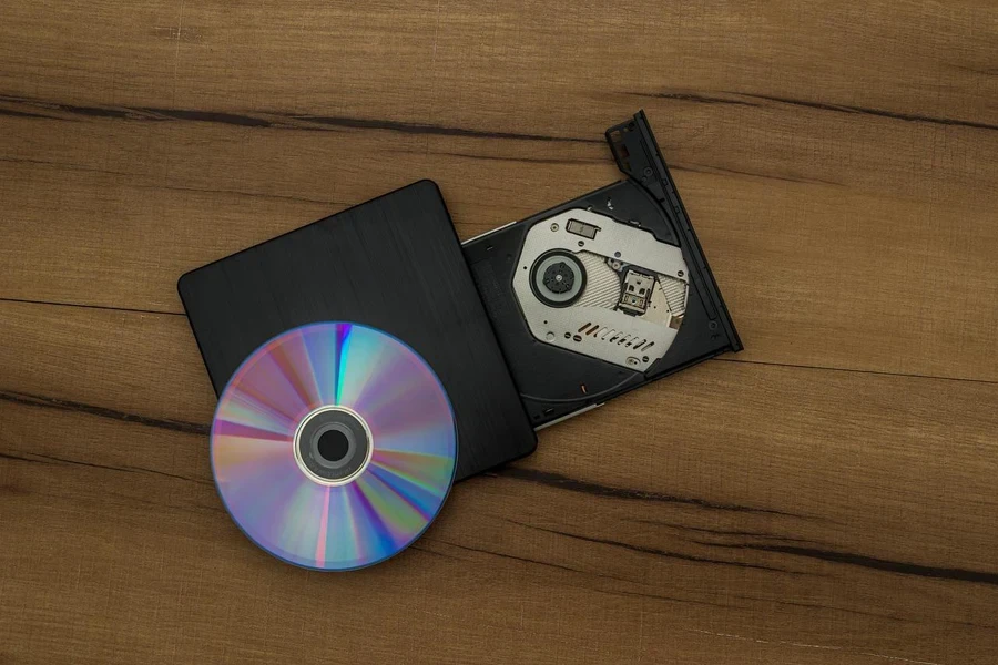 A CD and an optical drive