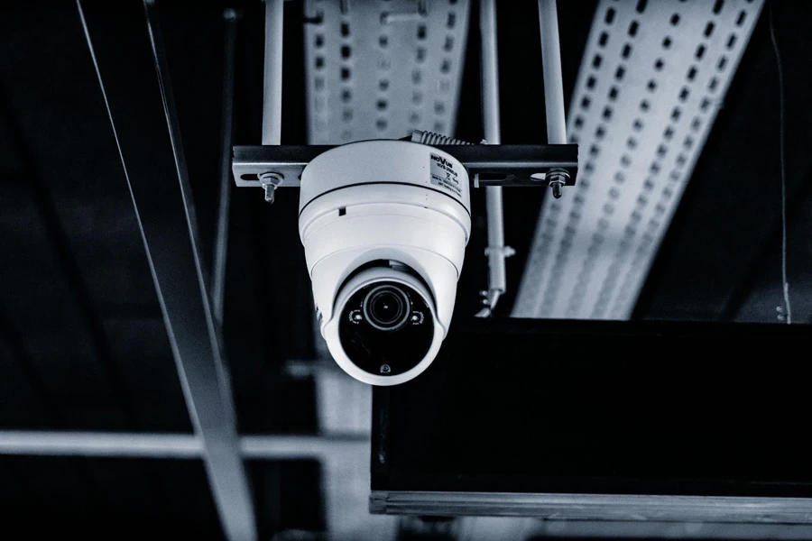 A White CCTV camera