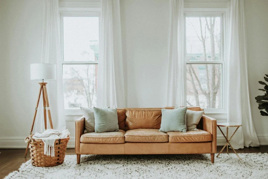 A couch in a room