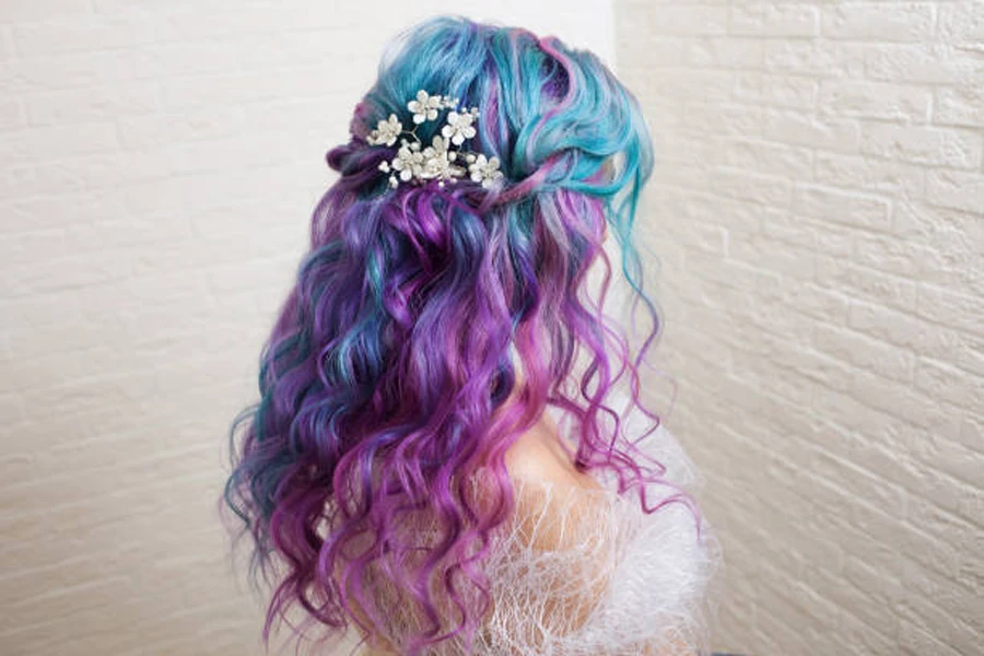 Beautiful and Healthy Hair with Bright Coloring