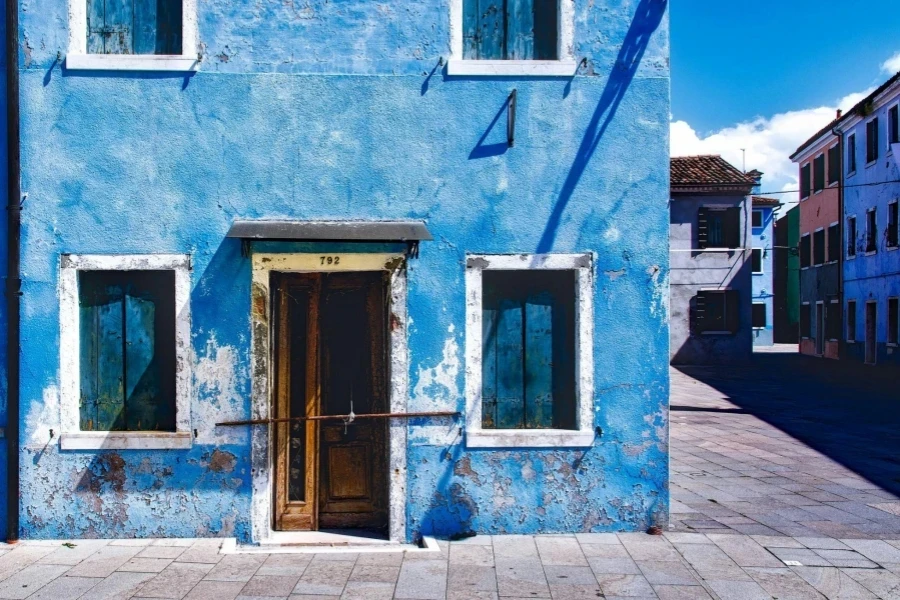 Blue Concrete 2-storey House