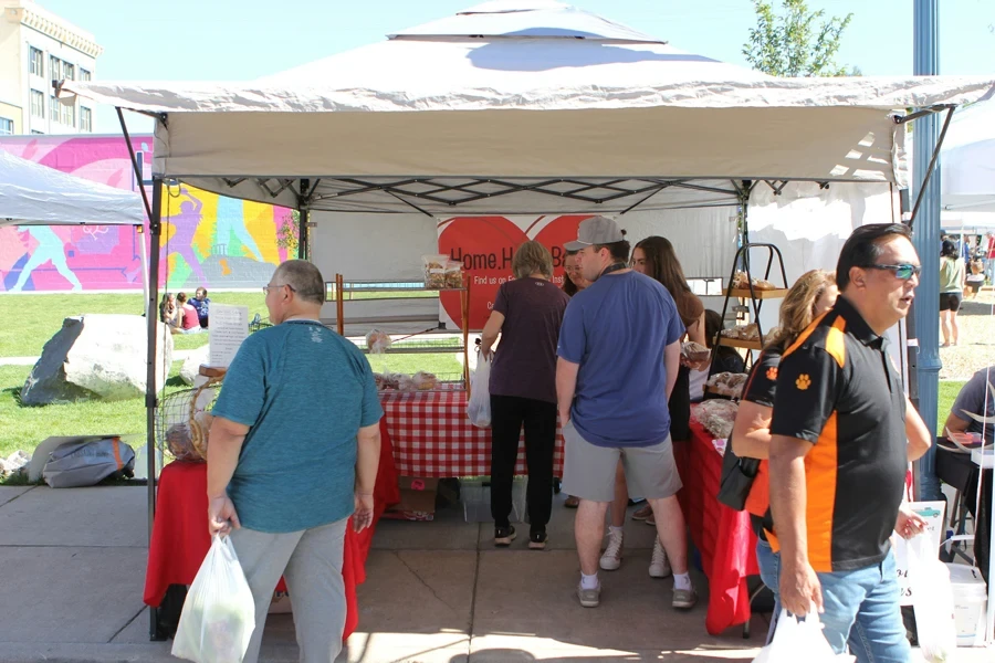 Bread vender at Portneuf Valley Farmer's Market of Pocatello on September 16, 2023. Lookout Point