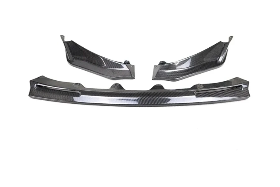 Carbon Fiber V-Style Front Bumper Chin Lip Splitter