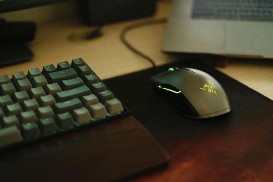 Close-Up Photo of Keybaord Near Mouse