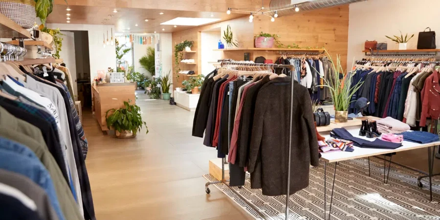 Clothes shop interior