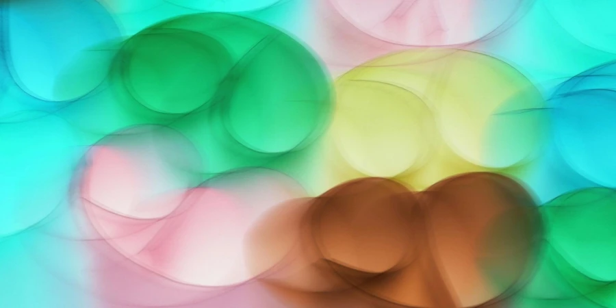 Colorful Abstract Bokeh Light Circles