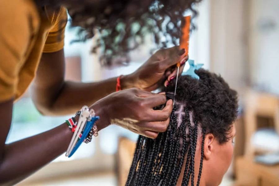 Home Hair Braiding Session with Mixed Race and Black Women