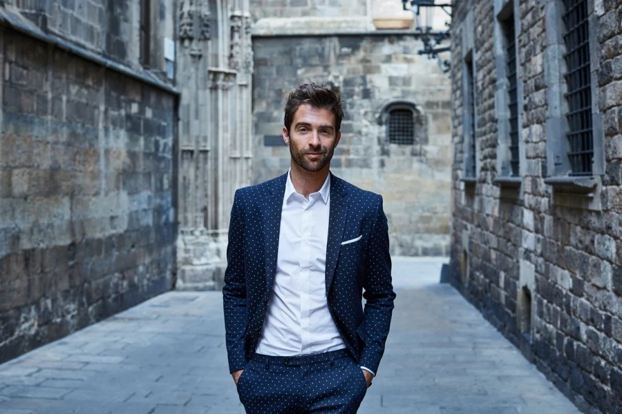 Man in stylish sportcoat and matching pants