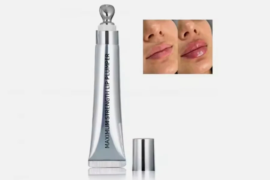 Maximum Volume Extreme Lip Plumper 20ml Silver Squeeze Vegan Lip Volumizer Custom Logo