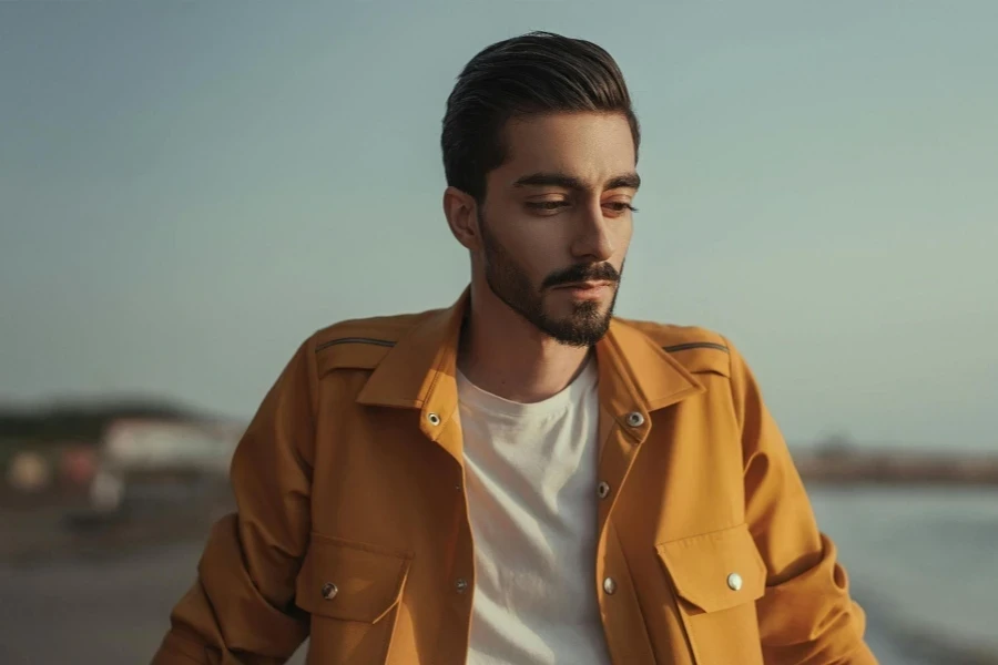 Photo Of Man Wearing Yellow Jacket