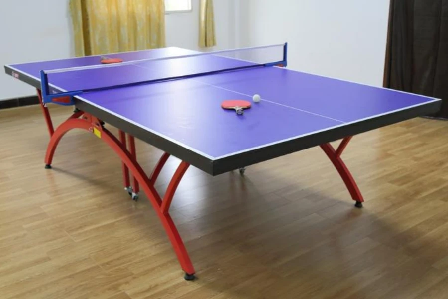 Ping pong table and balls