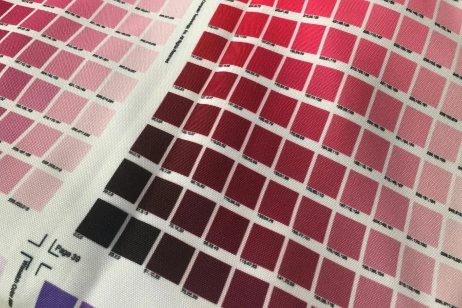 Pink Colour Samples on Textile