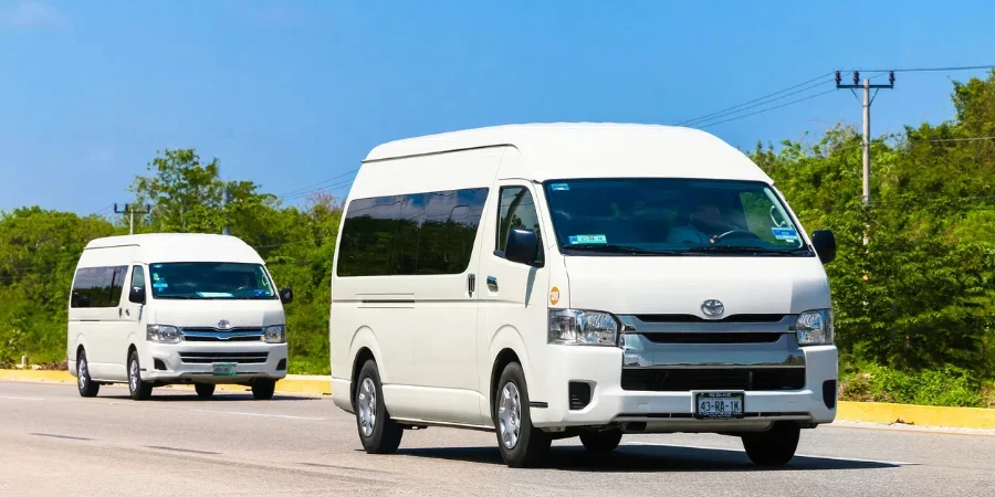 Toyota HiAce at the interurban road