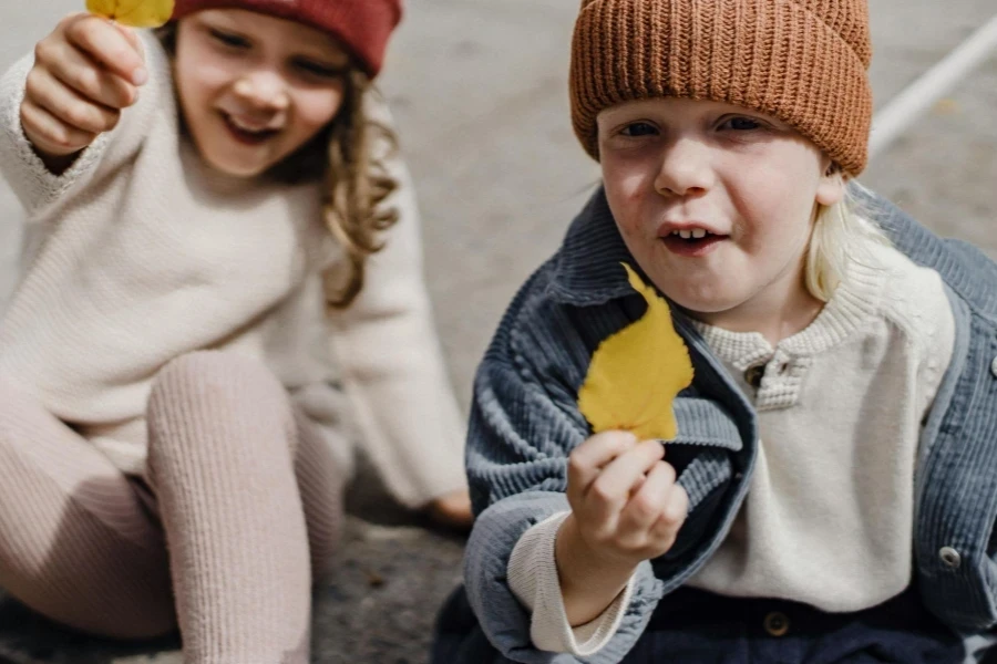 Two kids playing