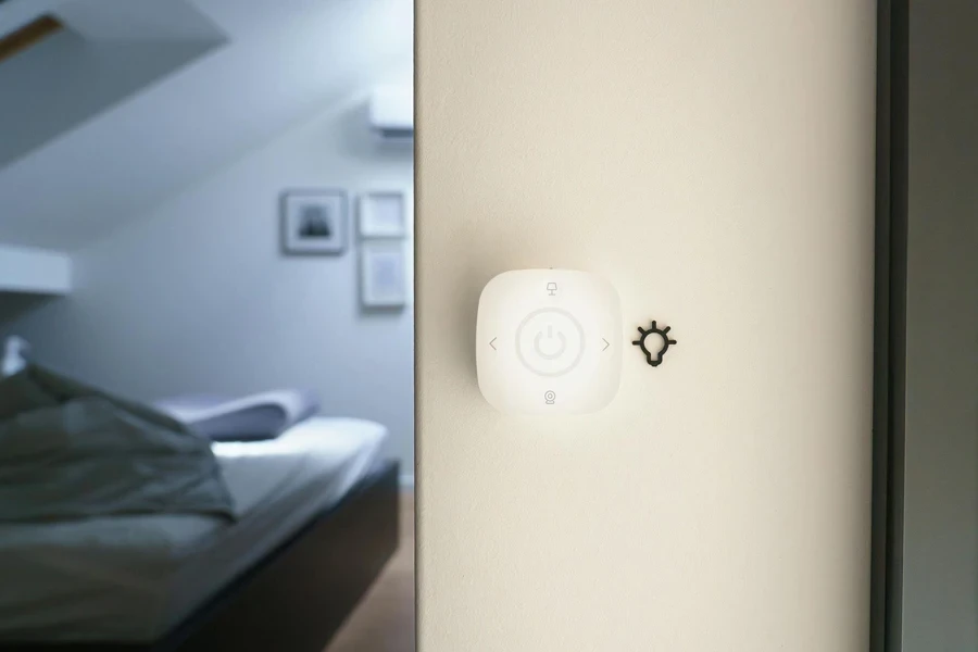 Wall button. Smart home automation