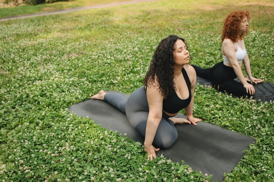 Women Doing Yoga Together