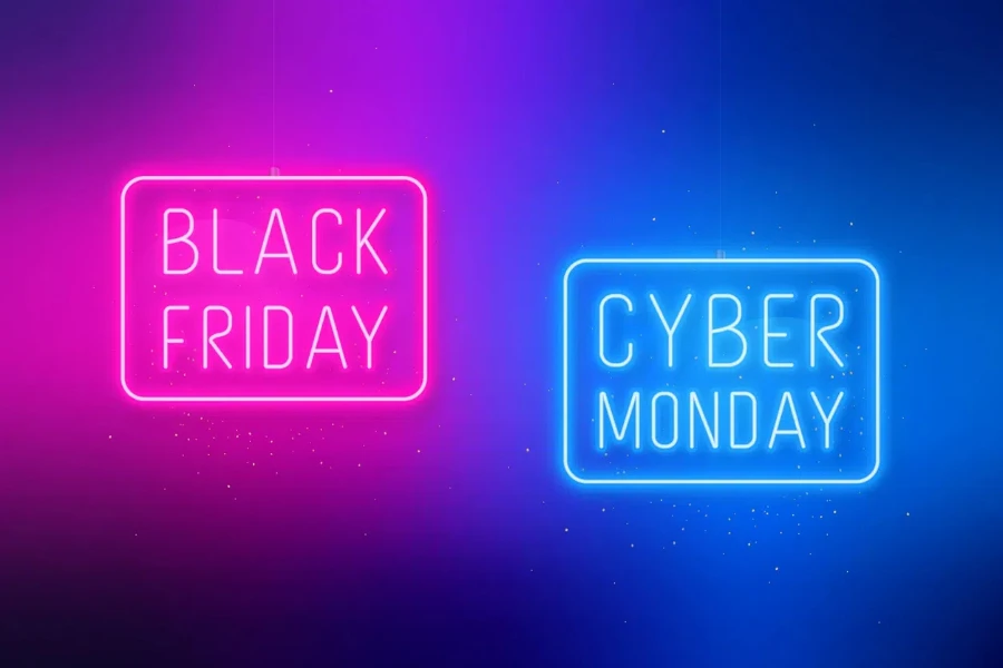 Black Friday Cyber Monday signboard