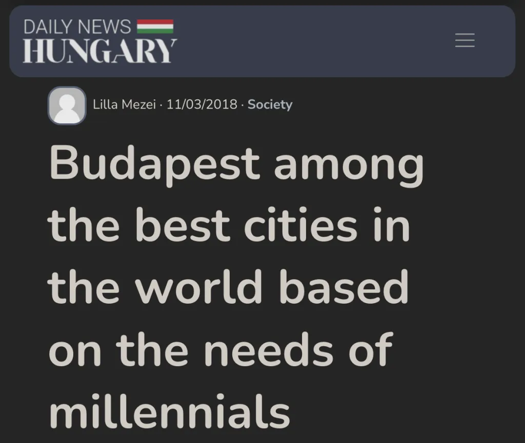 budapest is apparently the best cities in the world