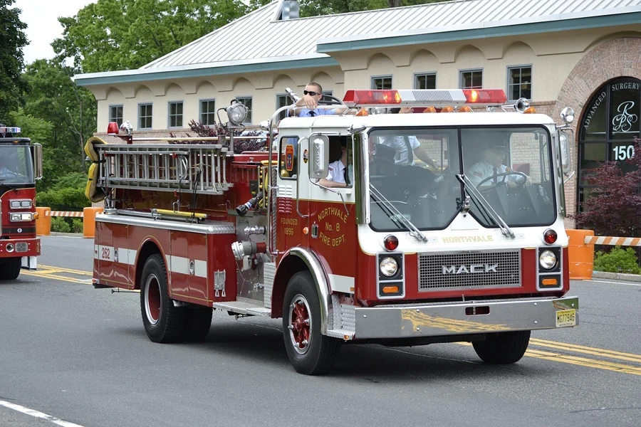 fire truck, firefighter, truck