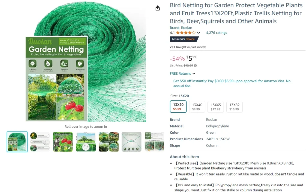 garden netting