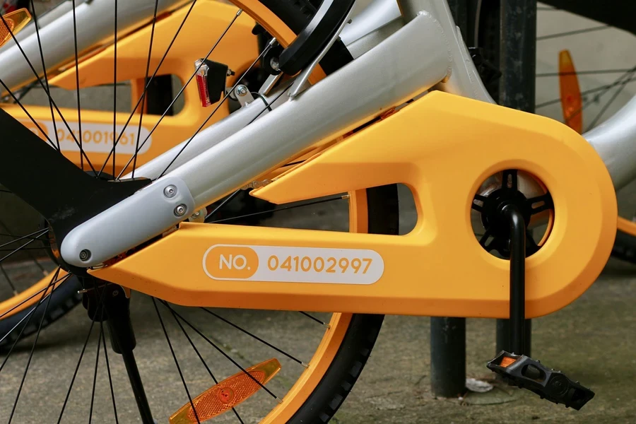 o-bike, rental bike, chain guard