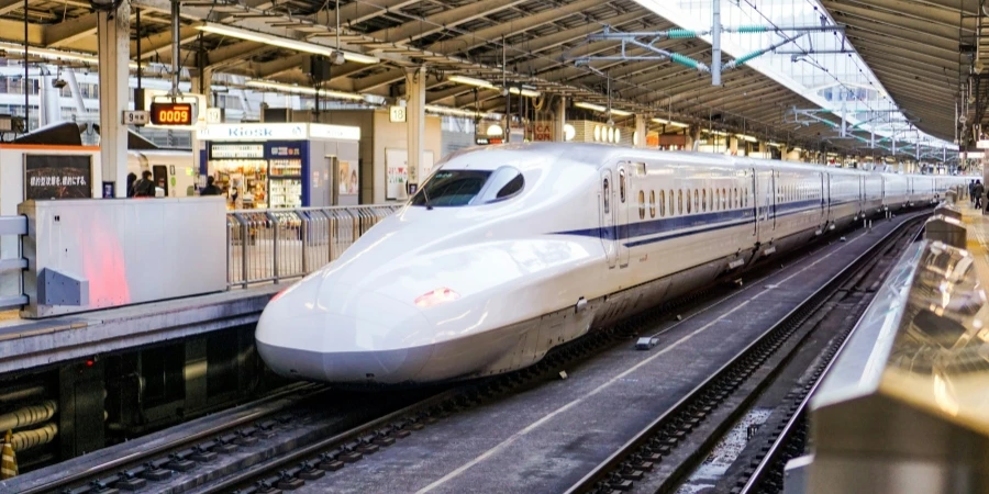 time lapse photography of white train