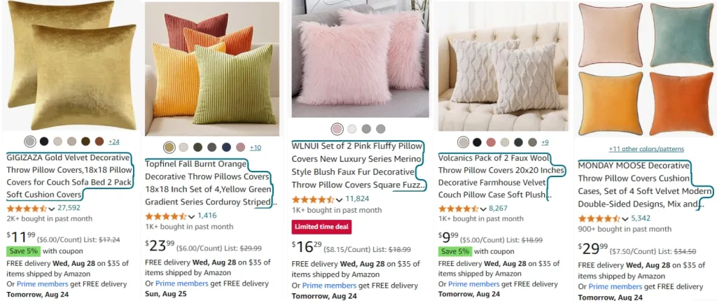 top-selling Cushion Covers