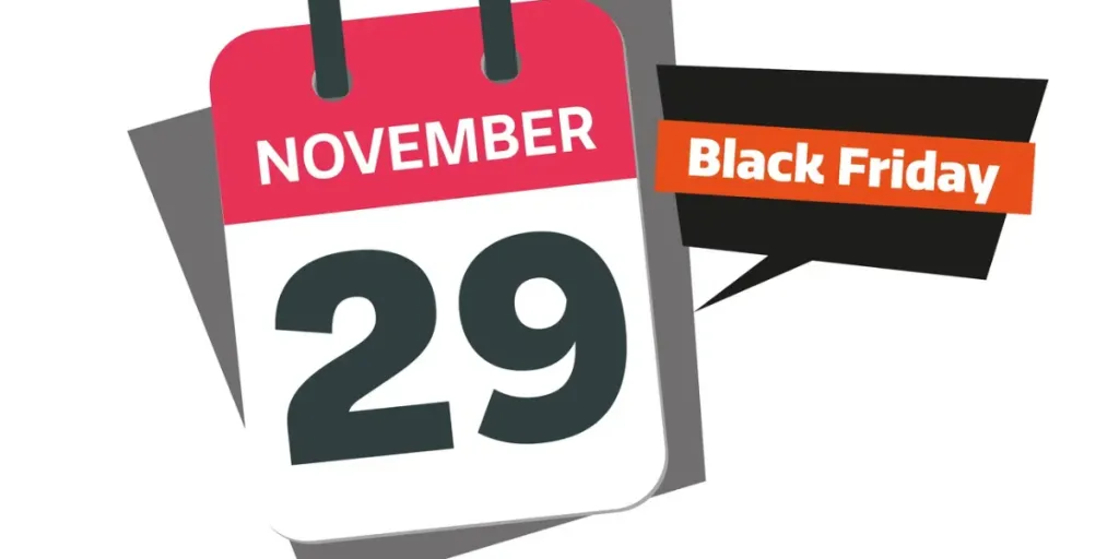 Vector image of Black Friday date