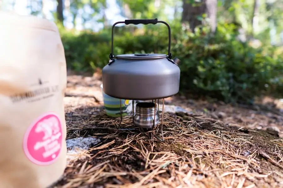 Brewing up some cowboy coffee on a hike